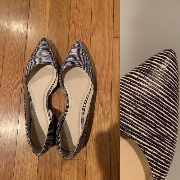 🌸Mark Fisher Flats🌸 7.5 Black & White - Picture 1 of 4